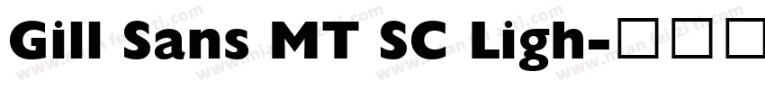 Gill Sans MT SC Ligh字体转换